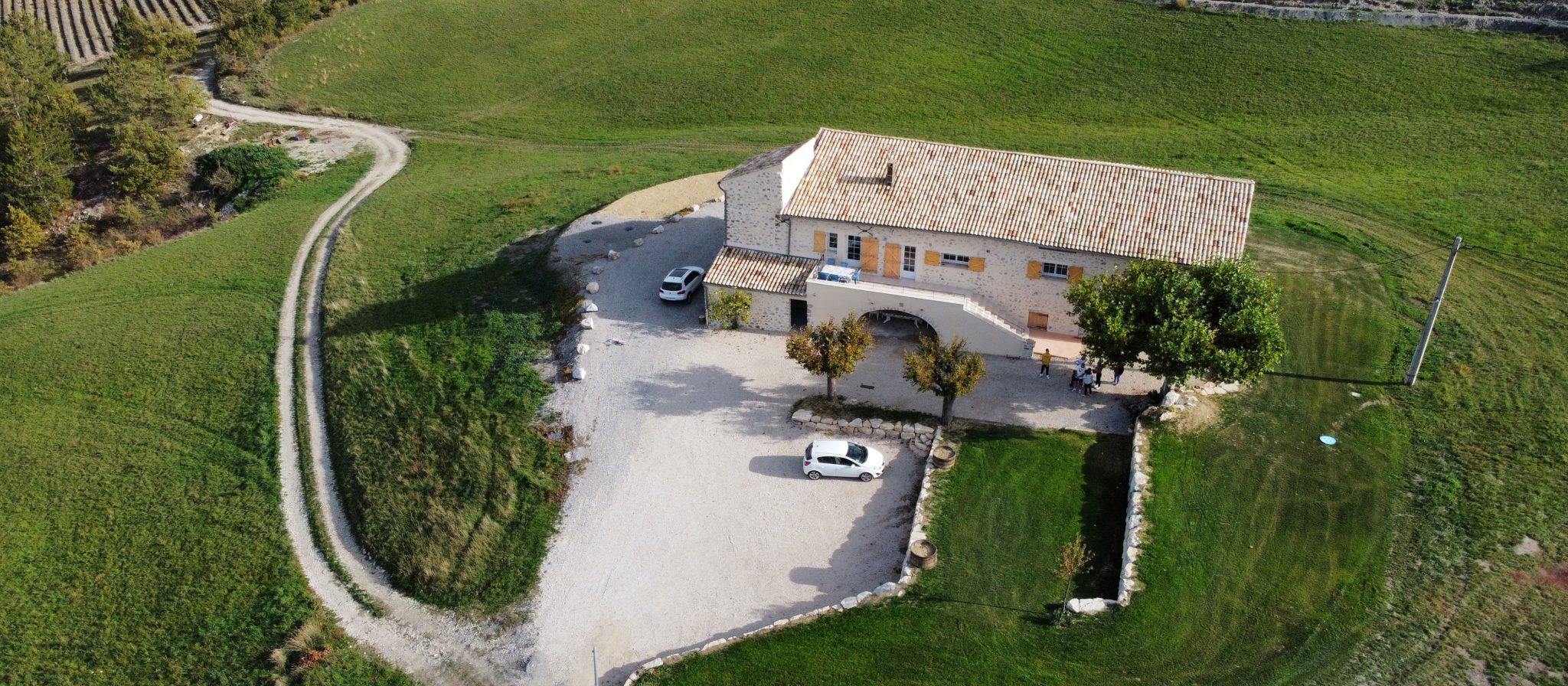 Le gite, vue aérienne