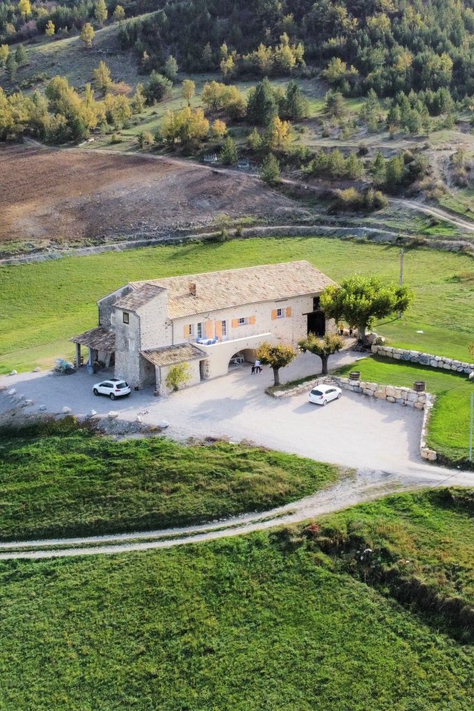 Le gite, vue aérienne